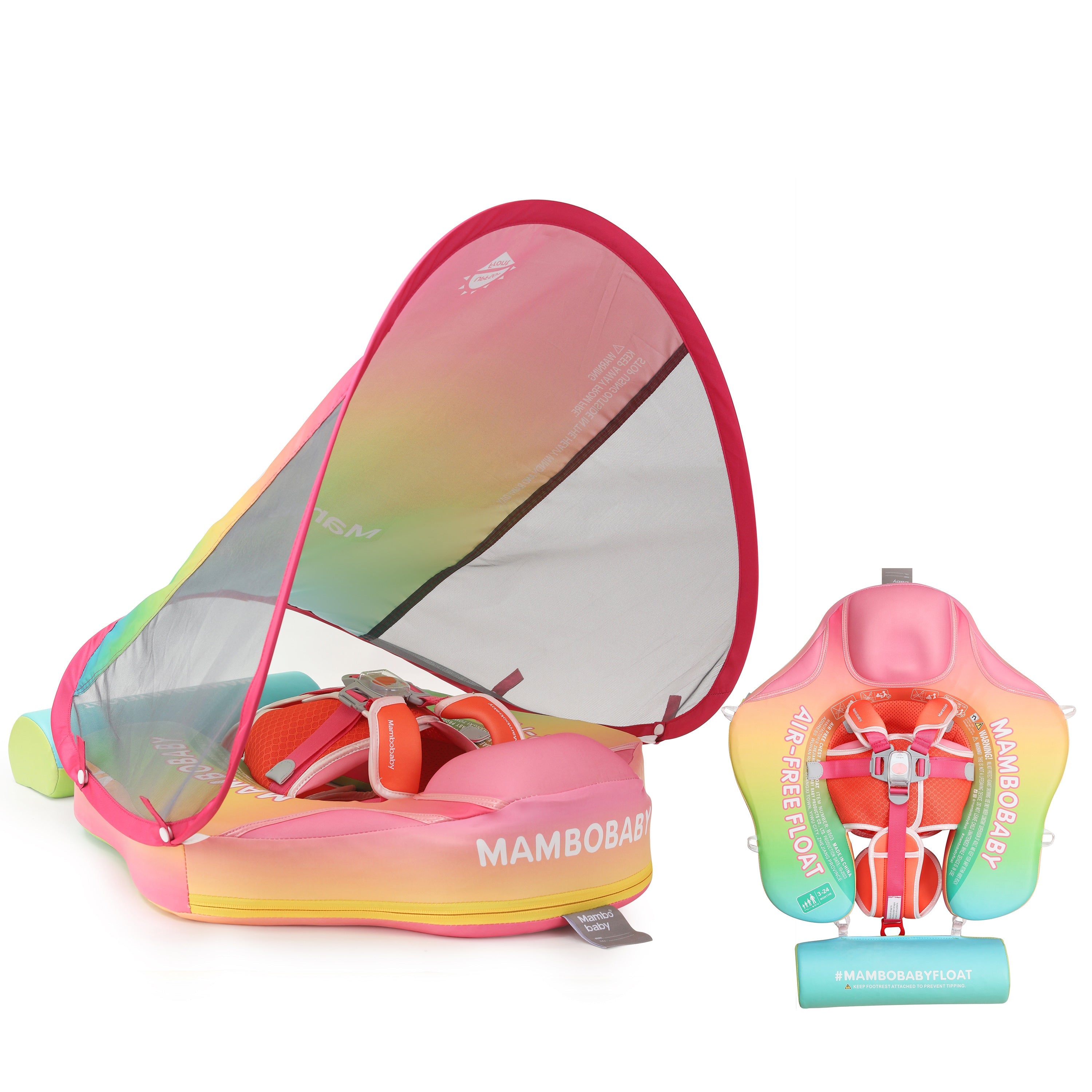 Mambobaby Deluxe™ Fade Color Chest Float with Canopy