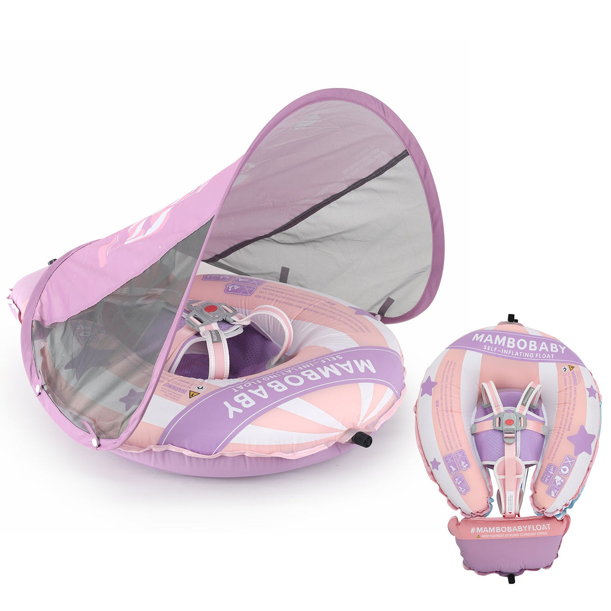 Mambobaby Go™ Self-Inflating Hot Air Balloon Chest Float with Flat Canopy