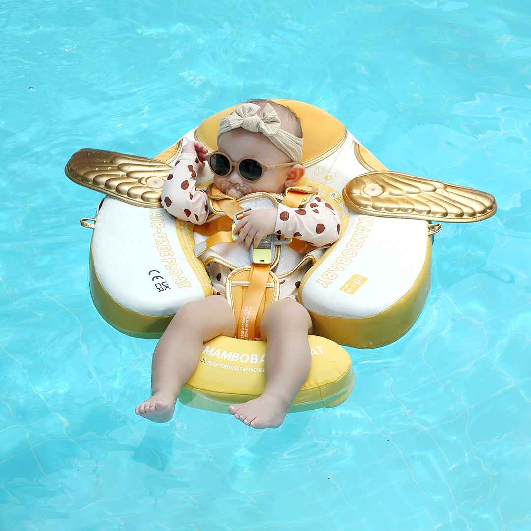 Mambobaby Deluxe™ Air-Free Wings Chest Float with 3D Canopy