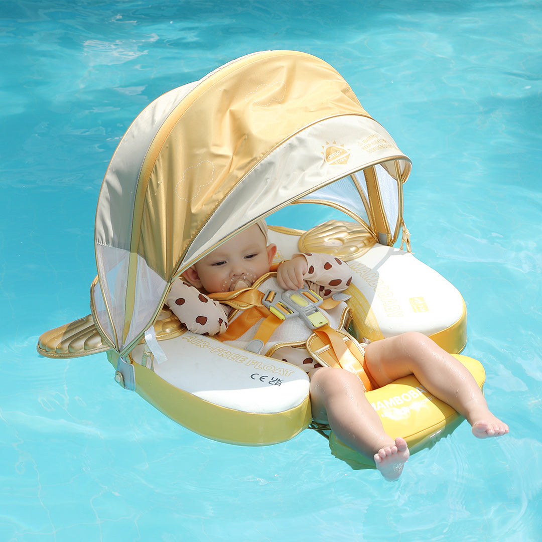 Mambobaby Deluxe™ Air-Free Wings Chest Float with 3D Canopy