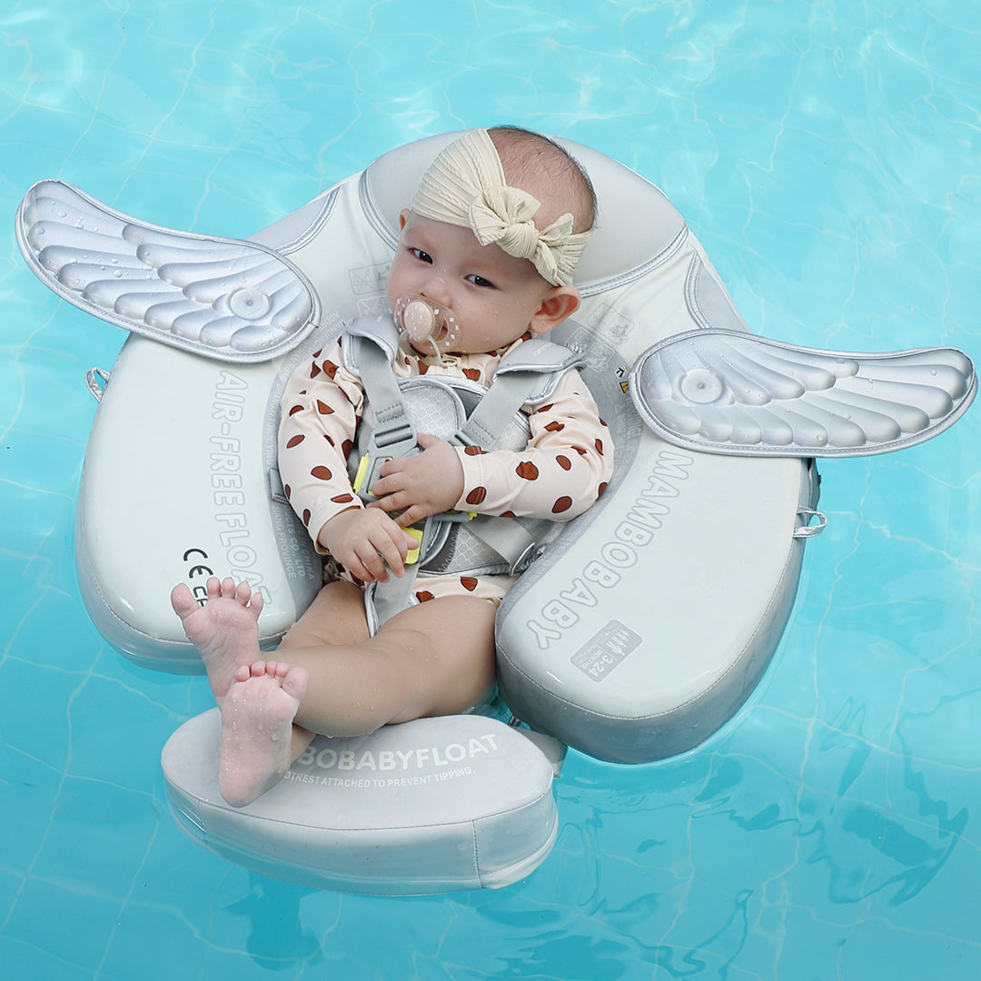 Mambobaby Deluxe™ Air-Free Wings Chest Float with 3D Canopy