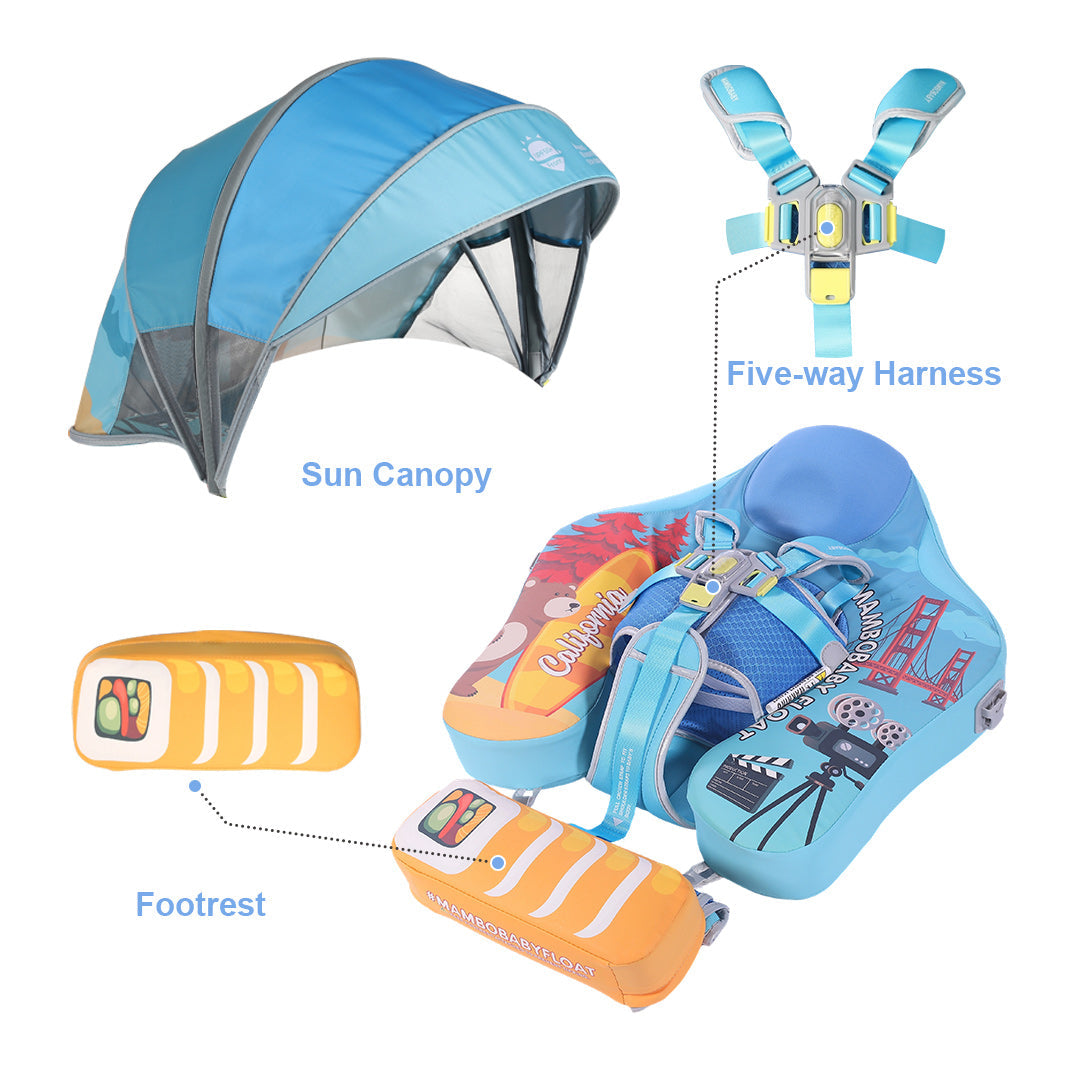 Mambobaby Deluxe™ California Chest Float with 3D Canopy