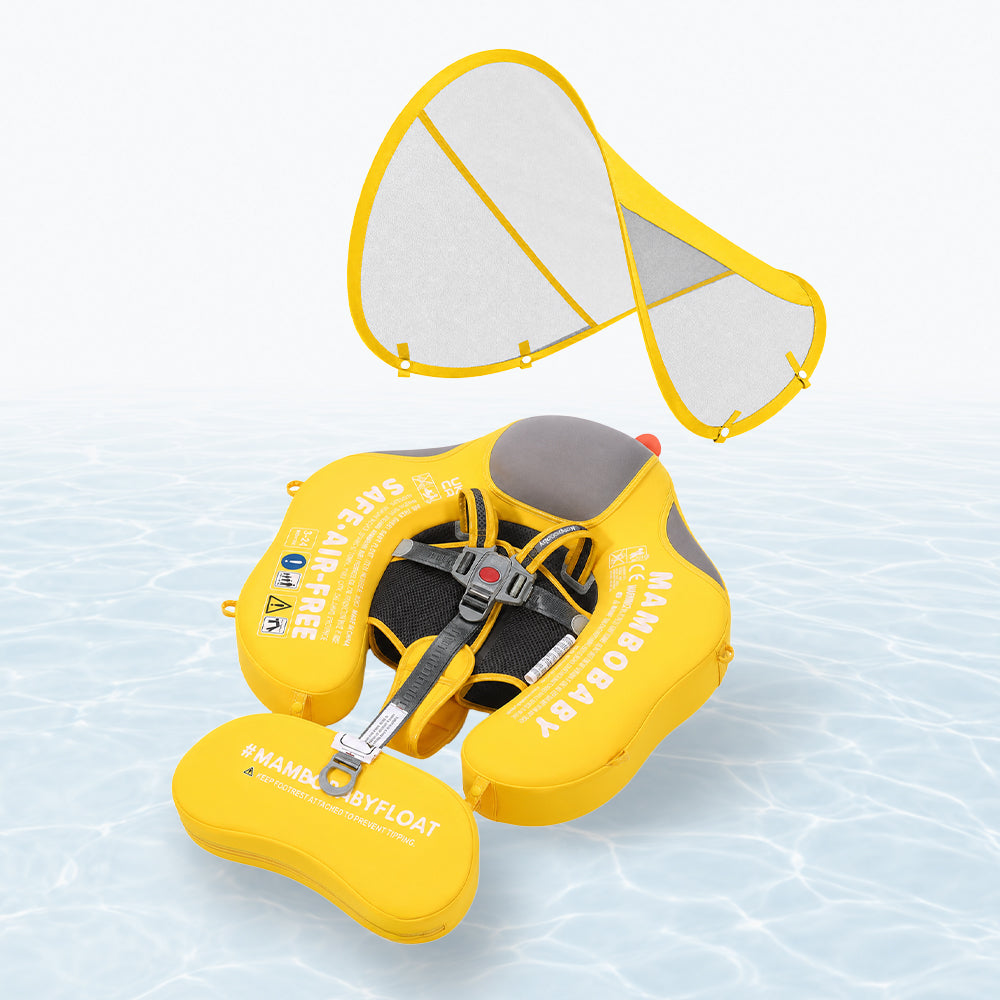 Mambobaby Classic™ Duck Baby Chest Float with Canopy