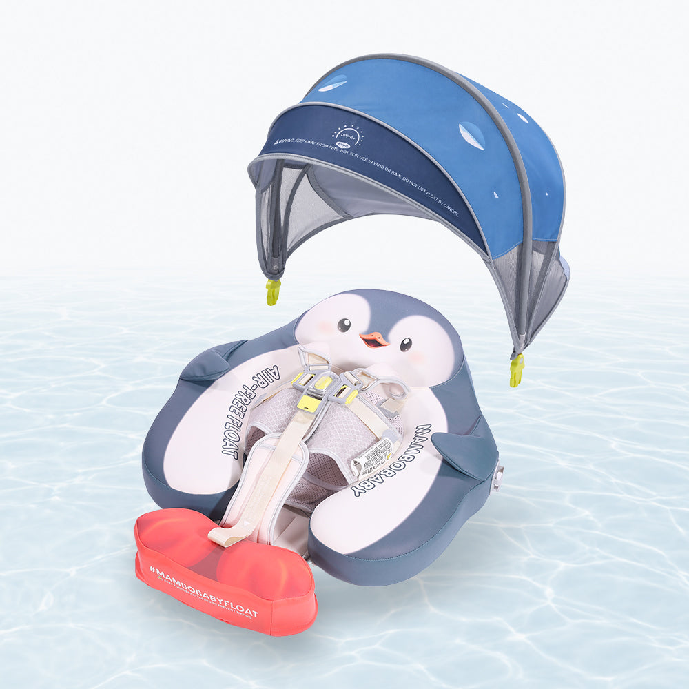 Mambobaby Deluxe™ Penguin Chest Float with 3D Canopy