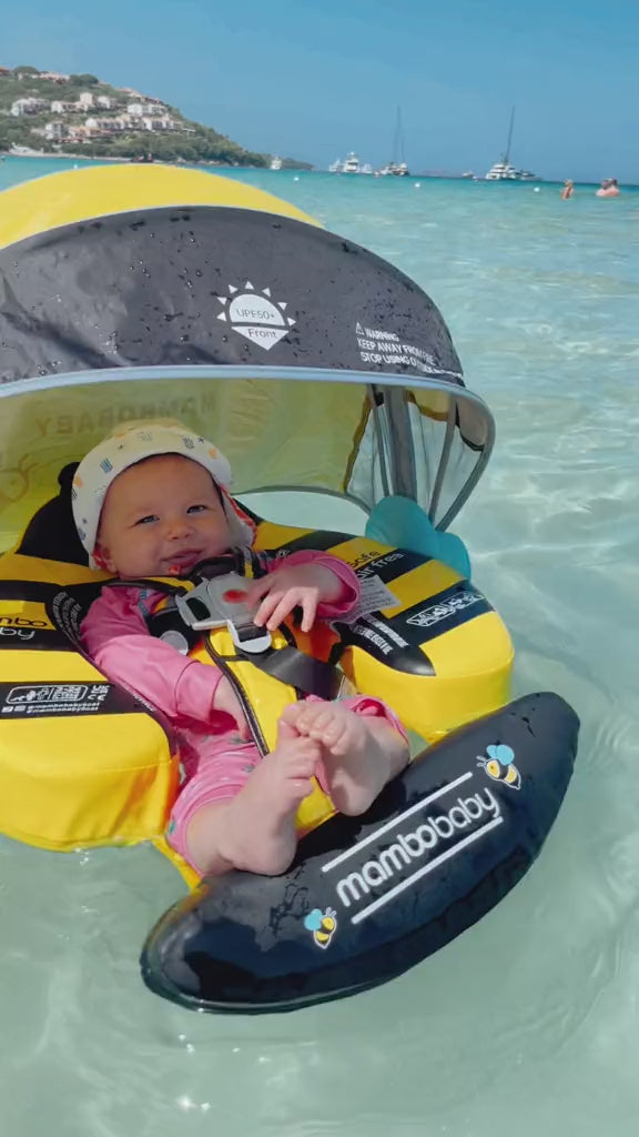 Mambobaby Deluxe™  Bee Chest Float with 3D Canopy